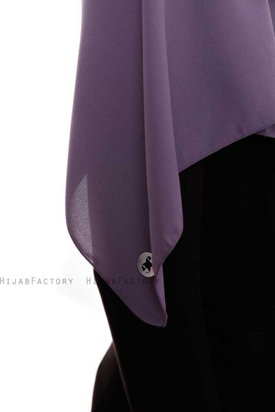 Yara - Hijab Crepe Pratico One Piece Prugna