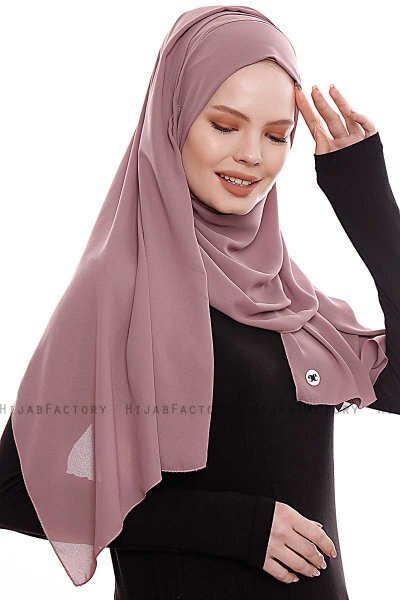 Yara - Hijab Crepe Pratico One Piece Rose Pink