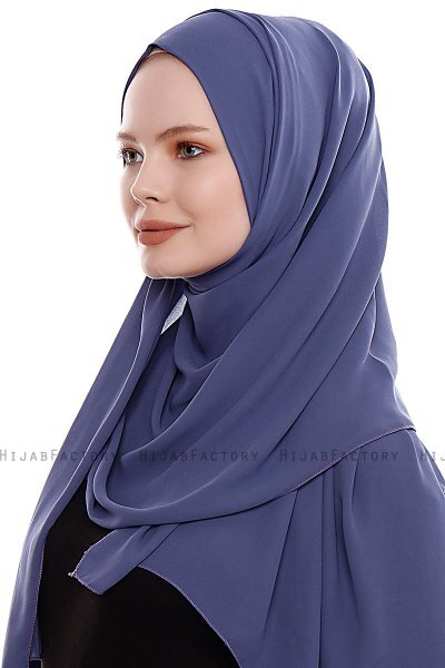 Yara - Hijab Crepe Pratico One Piece Royal Blue