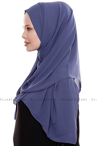 Yara - Hijab Crepe Pratico One Piece Royal Blue