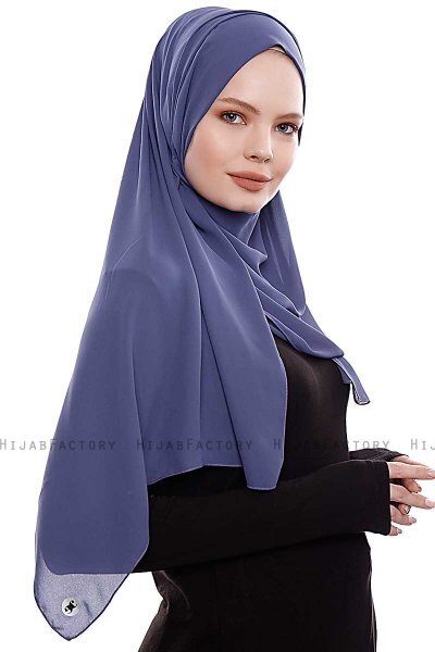 Yara - Hijab Crepe Pratico One Piece Royal Blue