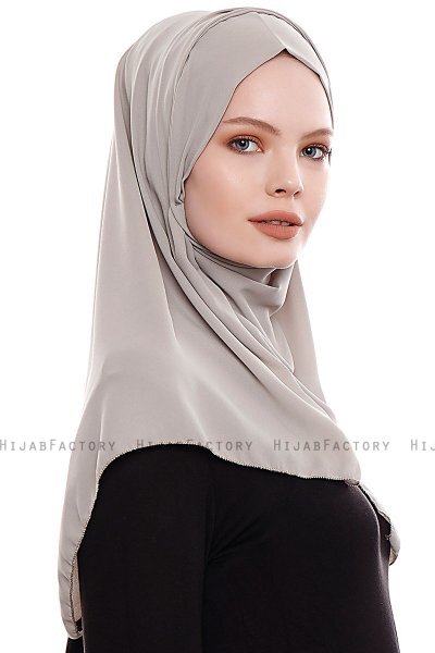 Yara - Hijab Crepe Pratico One Piece Sand
