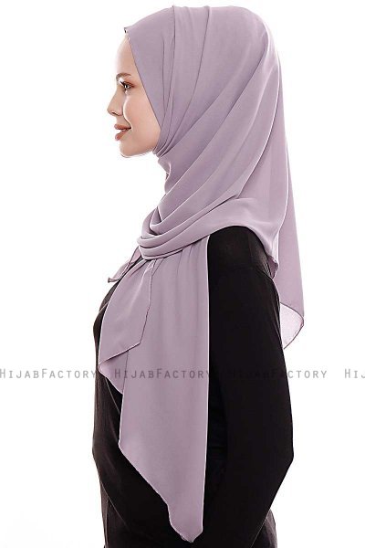 Yara - Hijab Crepe Pratico One Piece Grigio Pietra