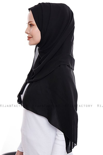 Yara - Hijab Crepe Pratico One Piece Nero