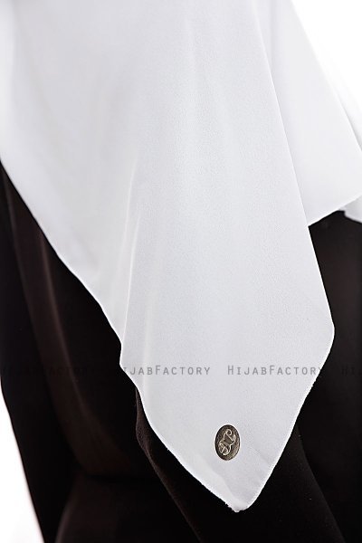 Yara - Hijab Crepe Pratico One Piece Bianca
