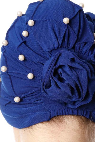 Yaren - Turbante Crepe Chiffon Blu - Sehr-i Sal