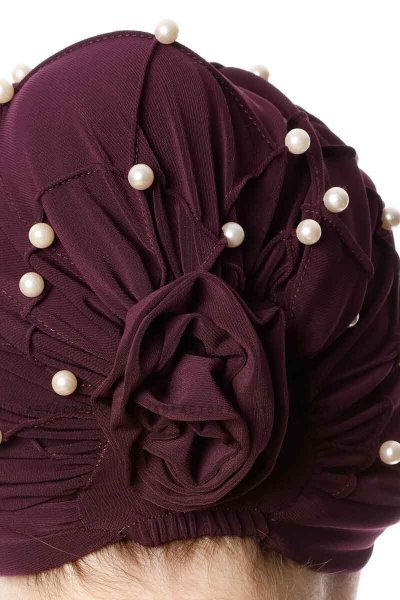 Yaren - Turbante Crepe Chiffon Viola - Sehr-i Sal