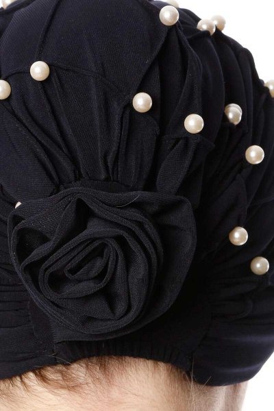 Yaren - Turbante Crepe Chiffon Blu Navy - Sehr-i Sal