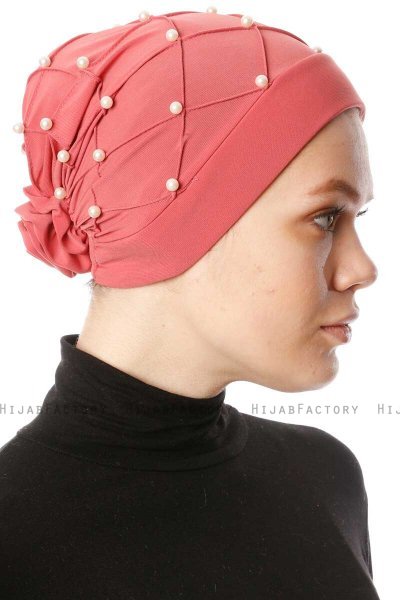 Yaren - Turbante Crepe Chiffon Rosa Scuro - Sehr-i Sal
