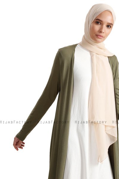 Yasmin - Cardigan Lungo Khaki