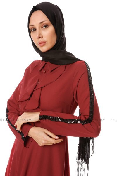 Yussra - Vestito Bordò - Burun