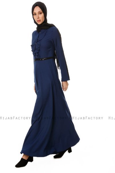 Yussra - Vestito Blu Navy - Burun