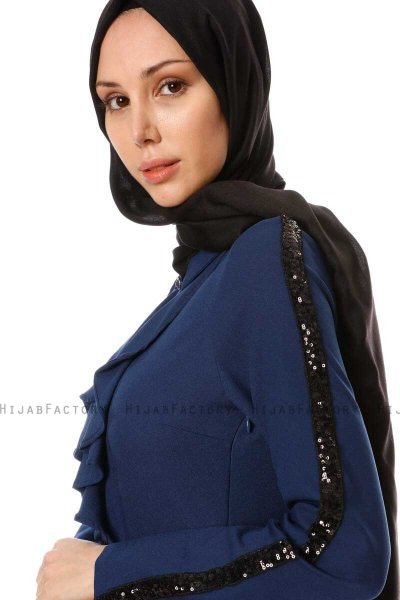 Yussra - Vestito Blu Navy - Burun
