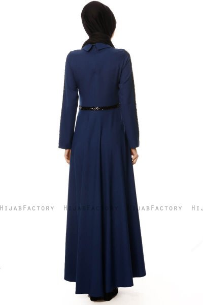 Yussra - Vestito Blu Navy - Burun