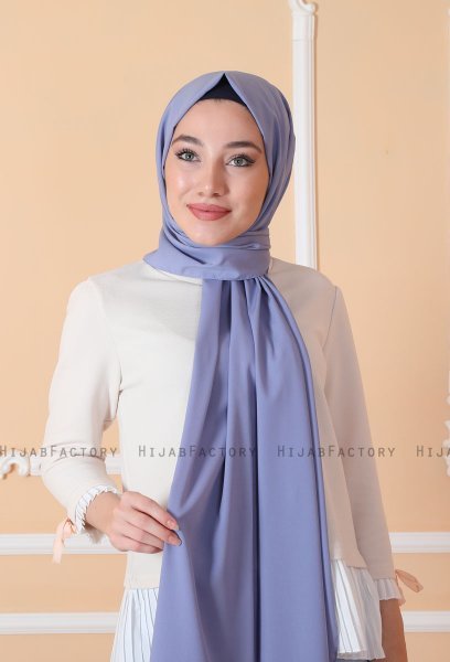 Zahra - Hijab Denim In Crêpe - Mirach