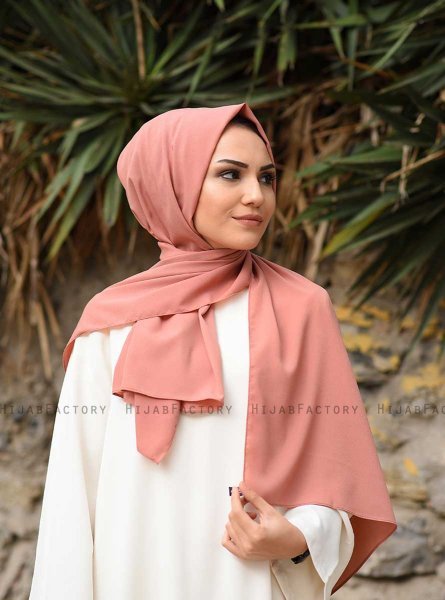 Zahra - Hijab Dusky Rose In Crêpe - Mirach
