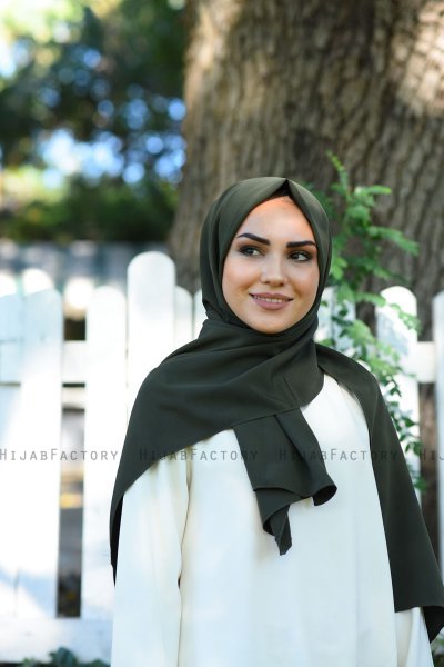 Zahra - Hijab Cachi Scuro In Crêpe - Mirach