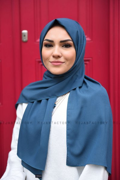 Zahra - Hijab Benzina Verde In Crêpe - Mirach