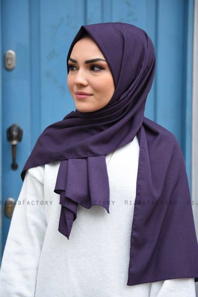 Zahra - Hijab Prugna In Crêpe - Mirach