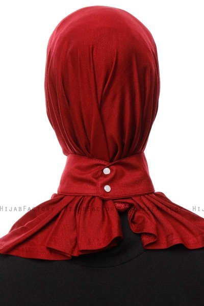 Zeliha - Hijab Pratico Viscosa Bordò