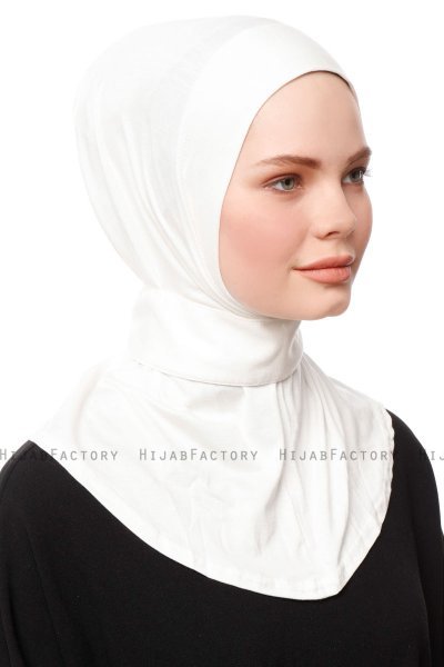 Zeliha - Hijab Pratico Viscosa Creme