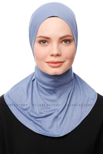 Zeliha - Hijab Pratico Viscosa Indigo