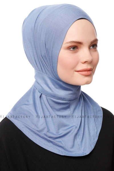 Zeliha - Hijab Pratico Viscosa Indigo