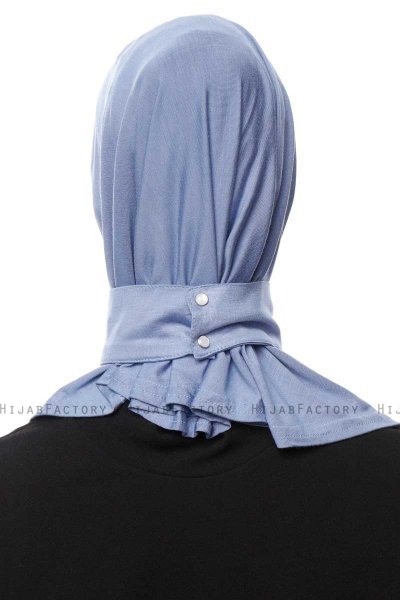Zeliha - Hijab Pratico Viscosa Indigo
