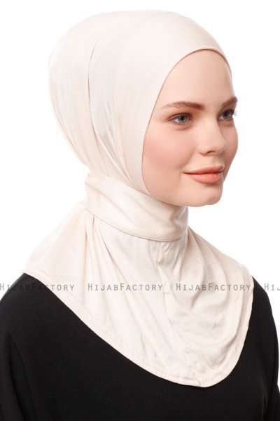 Zeliha - Hijab Pratico Viscosa Beige Chiaro