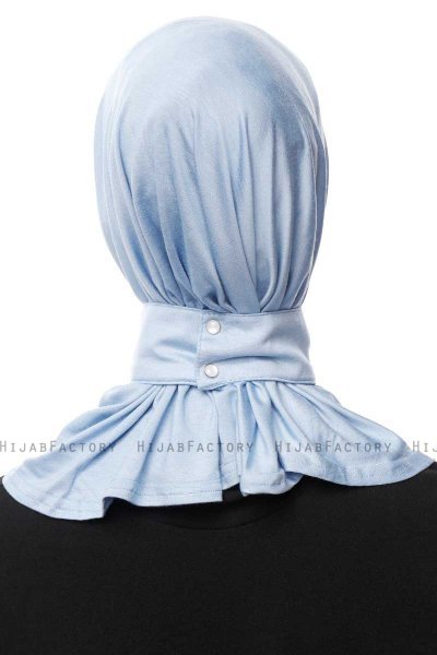 Zeliha - Hijab Pratico Viscosa Azzurro