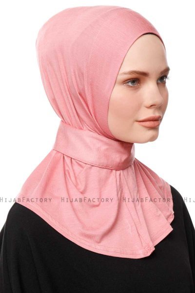Zeliha - Hijab Pratico Viscosa Rosa Scuro