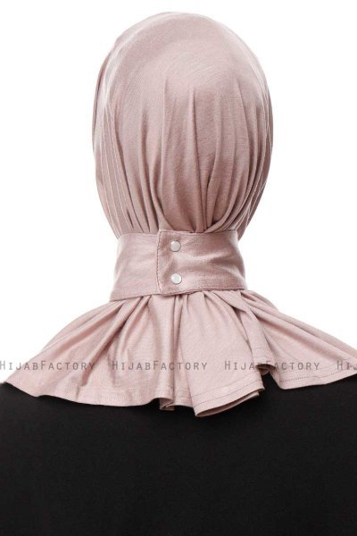 Zeliha - Hijab Pratico Viscosa Grigio Pietra