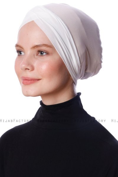 Zeynep - Bonnet Parizien Creme - Ecardin