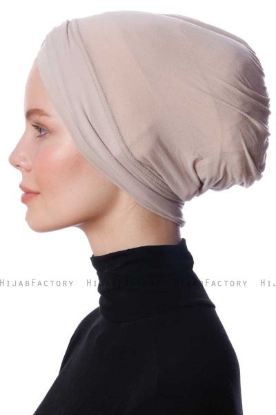 Zeynep - Bonnet Parizien Taupe Chiaro - Ecardin