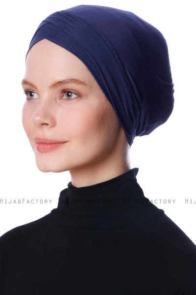 Zeynep - Bonnet Parizien Blu Navy - Ecardin